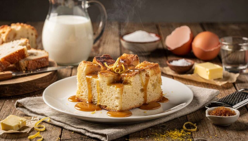 Budino di pane con caramello: la ricetta salva-avanzi che diventa dessert straordinario