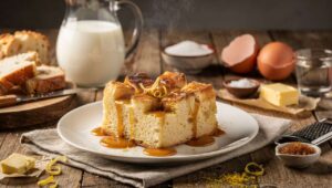 Budino di pane con caramello: la ricetta salva-avanzi che diventa dessert straordinario