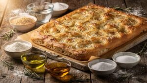 Focaccia alla cipolla con lievito istantaneo: cottura facile per l'antipasto perfetto