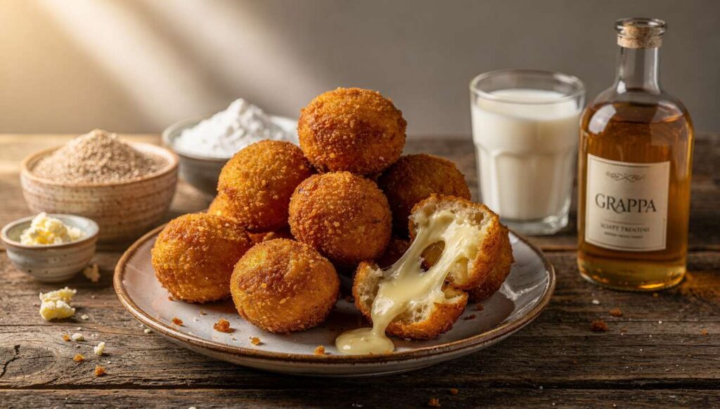 Sciatt trentini: frittelle croccanti fuori e morbide dentro con formaggio filante