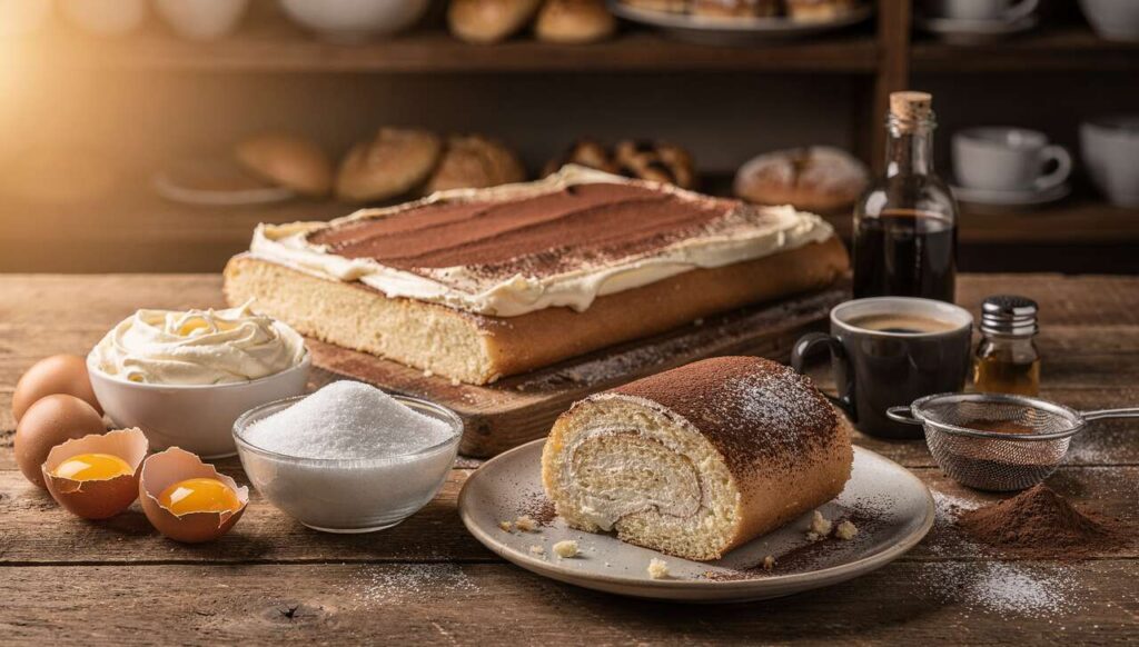 Rotolo al tiramisù senza forno: la ricetta che profuma di pasticceria fatta in casa
